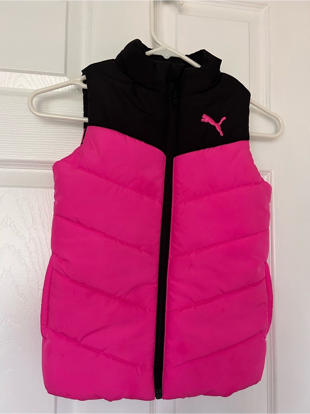 Puma Girls' Pink Puffer Vest